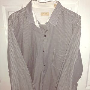 Tasso Elba- Men's Slim-Fit French Cuff Dress Shirt